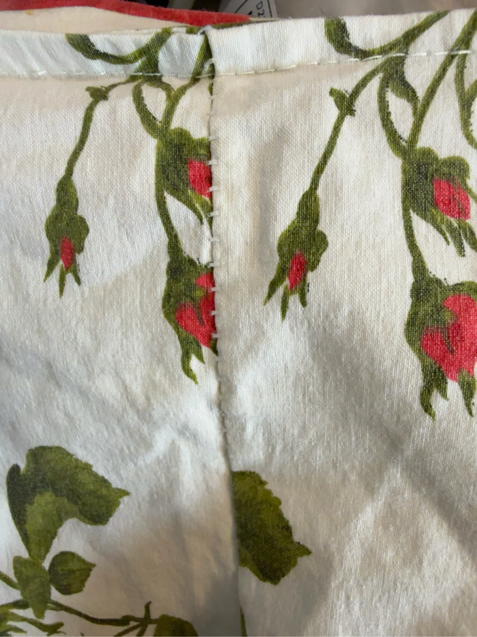 White pink rose print short L – photo 5
